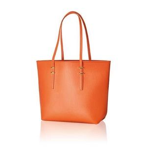 Orange shoulder bag